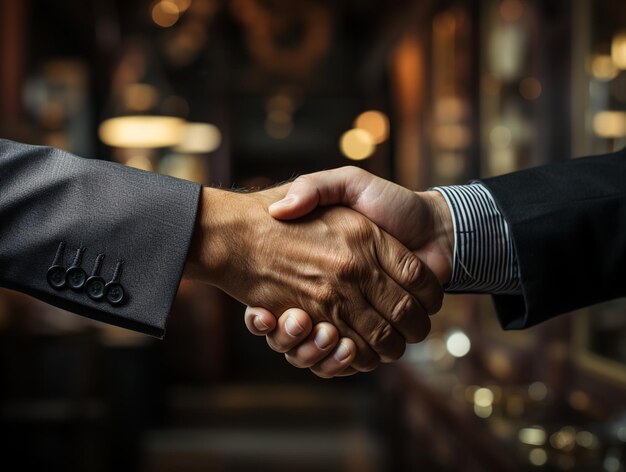 Handshake businessmen Generated with AI