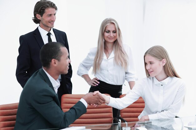 Handshake Manager and the client in the office