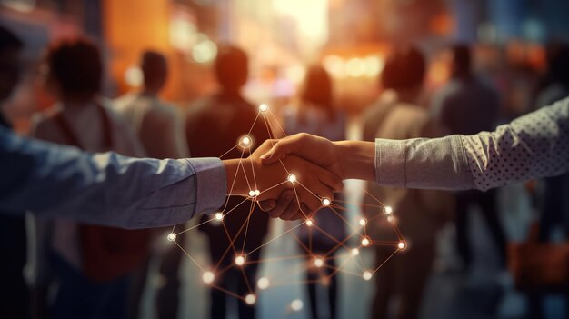 Handshake networking business relationship