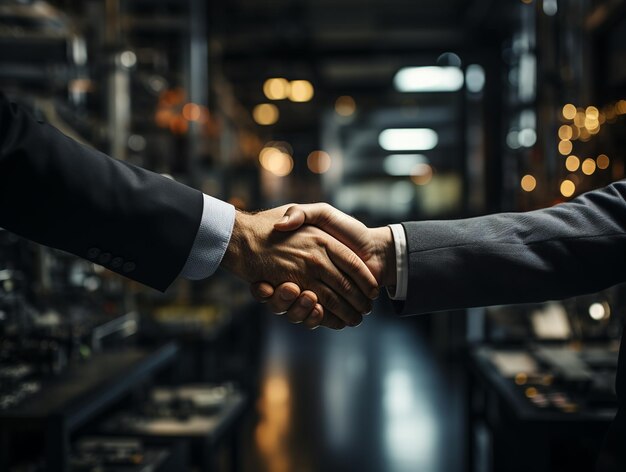 Handshake zakenlieden gegenereerd met AI