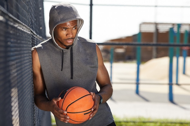 Handsome African Basketball Player