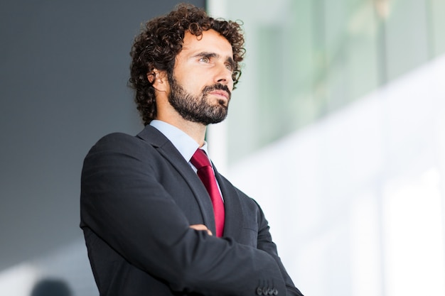 Handsome businessman portrait