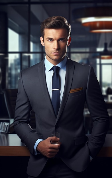 Handsome Businessman In Suit