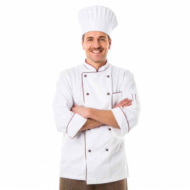 Handsome chef isolated