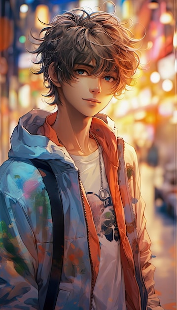 Premium AI Image  Cute and Handsome anime boy