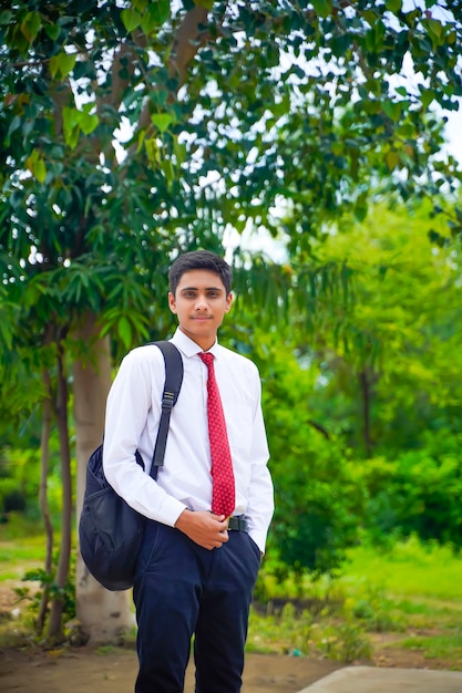 Premium Photo  Handsome indian young boy wearing white shirt and red tie