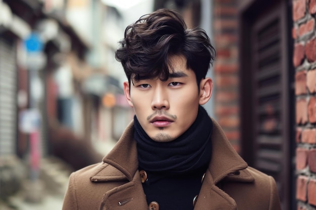 Handsome Korean attractive man Generate Ai