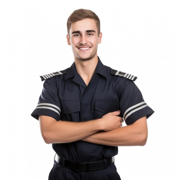 handsome seaman isolated