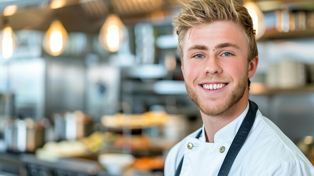 Handsome Smiling Baker hoofdfoto