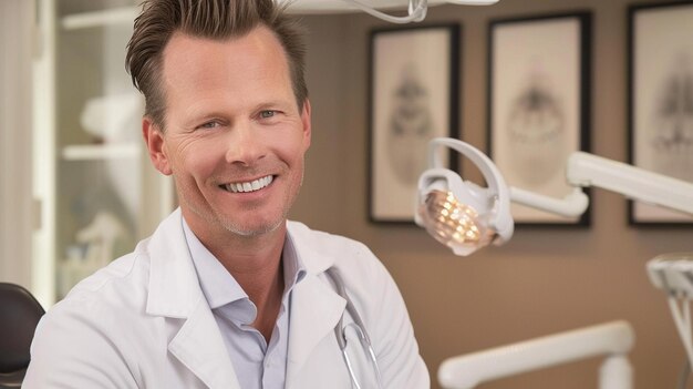 Handsome Smiling Dentist Headshot