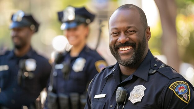 Handsome Smiling Police Detective Headshot