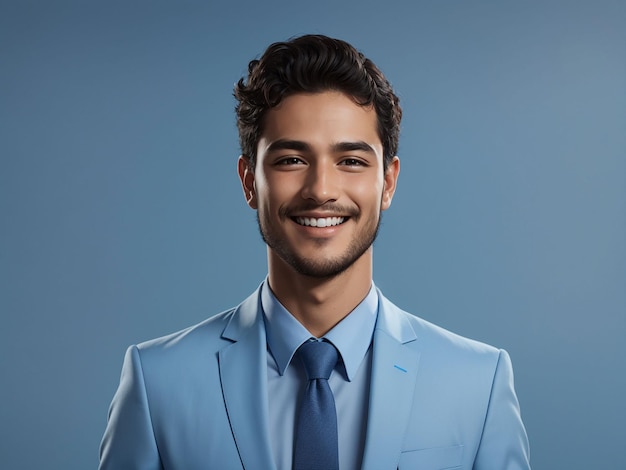 Handsome smiling young man with folded arms