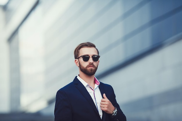 handsome young businessman