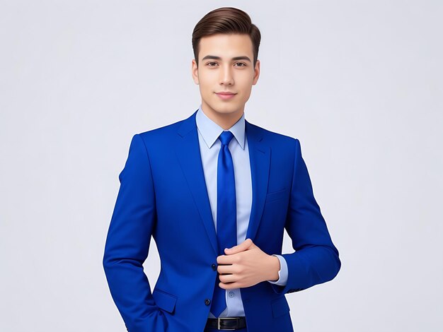 Photo a handsome young businessman