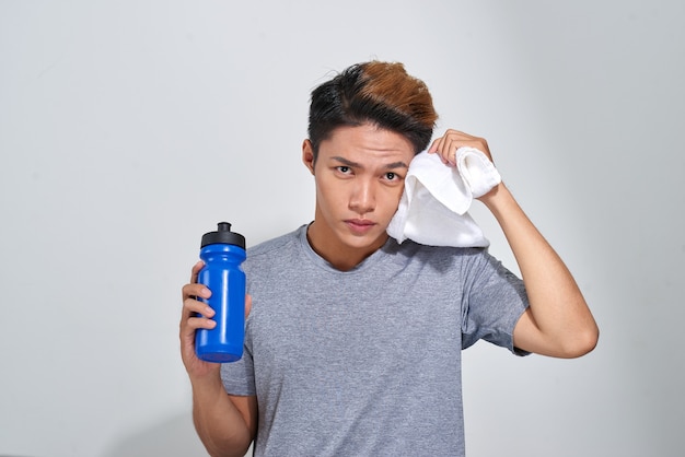 Handsome young and fit man ready for workout