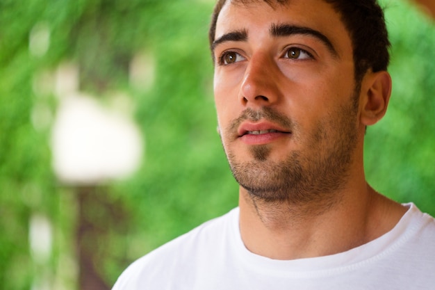 Handsome young man.closeup