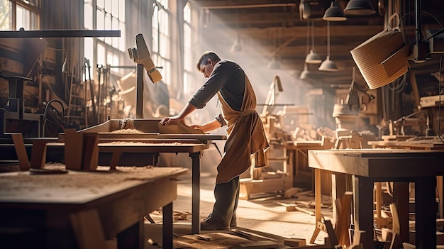 Handwerkende meubelfabriek