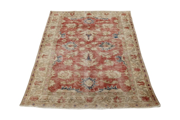 Handwoven decorative wool Turkish carpet