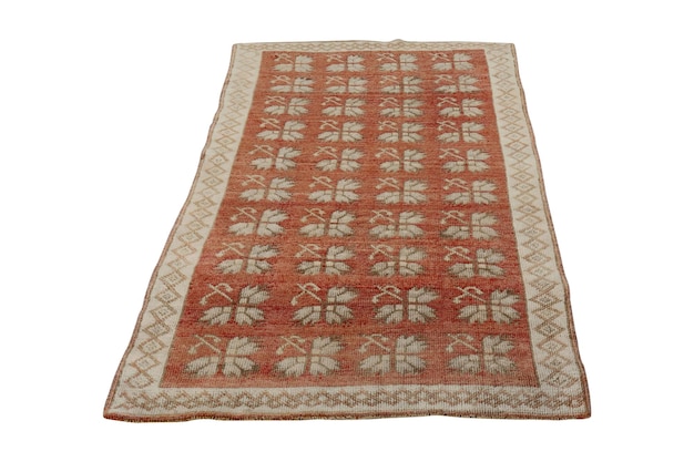 Handwoven decorative wool Turkish carpet