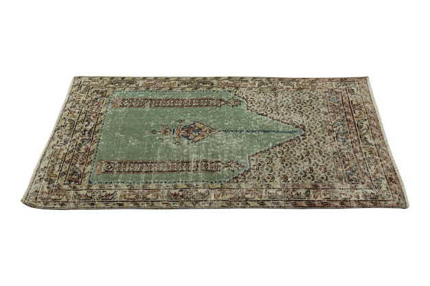 Handwoven decorative wool Turkish rug