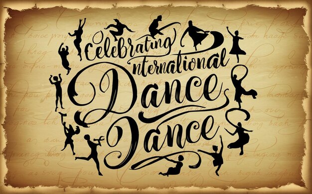 Photo handwritten international dance day