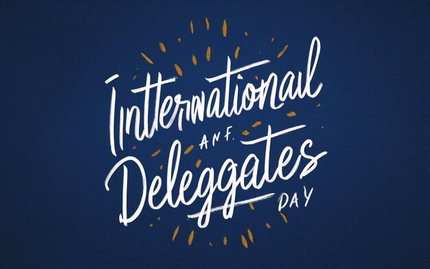 Handwritten International Delegates Day