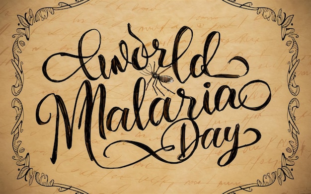 Handwritten World Malaria Day