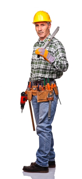 Photo handyman portrait