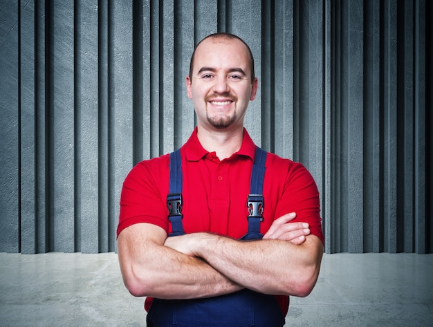 Photo handyman portrait