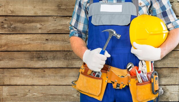 Handyman with a tool belt