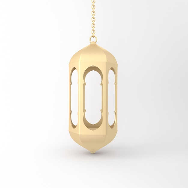 Hanging Lantern Front Side In White Background