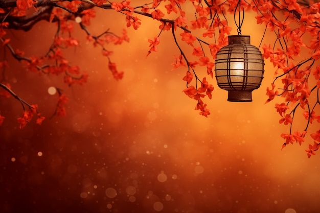 hanging lanterns for chinese new yea rbackground