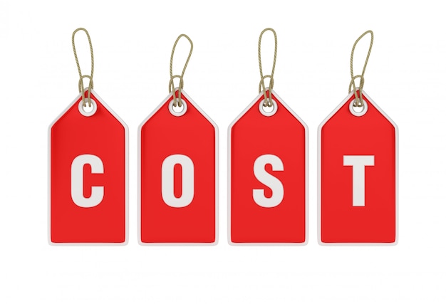Photo hanging shopping price tag cost