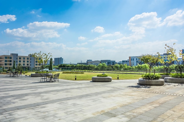 写真 杭州の町の広場