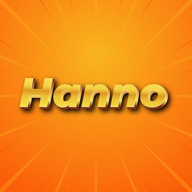 Hanno text effect gold jpg attractive background card photo confetti