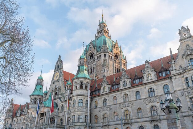 Photo hannover new town hall hanover germany