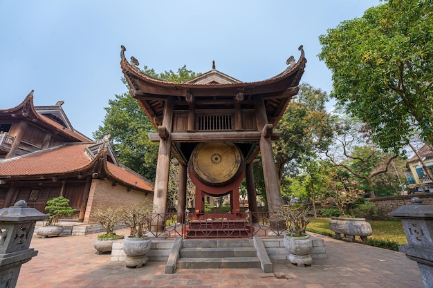 HanoiVietnam November 12017 Tempel van Literatuur ook wel naam Van Mieu Quoc Tu Giam genoemd, ook bekend als eerste Tempel van Confucius en oude universiteit in Hanoi