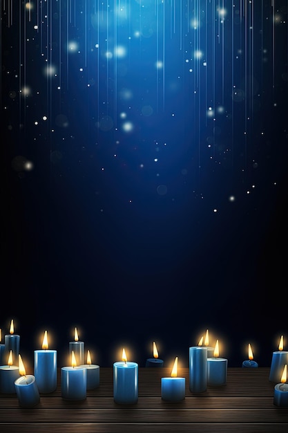 Hanukkah Background and copy space