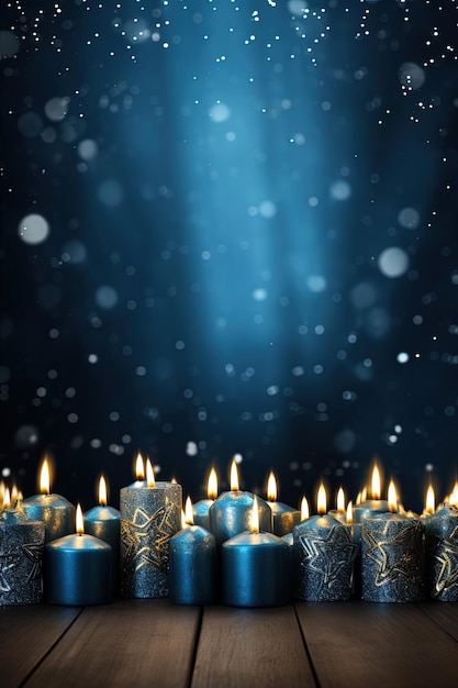 Hanukkah Background and copy space