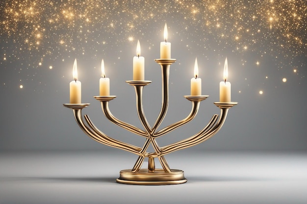 Hanukkah brandende kaarsen