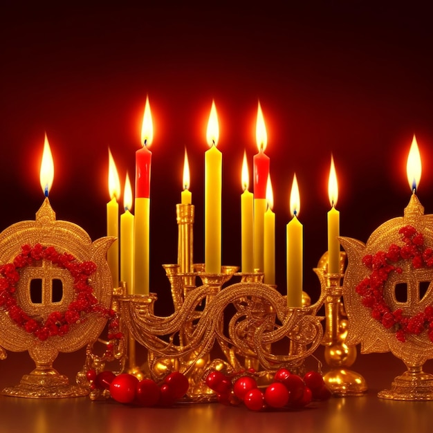 Hanukkah celebration HD background