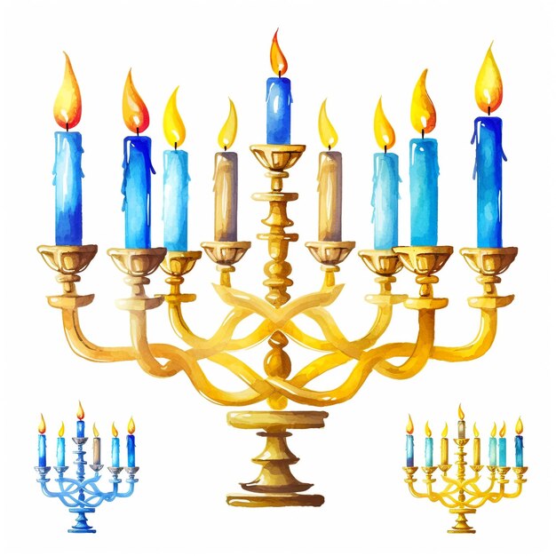 Foto clip art di hanukkah