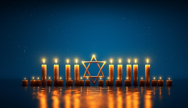 Photo hanukkah creative design illustration