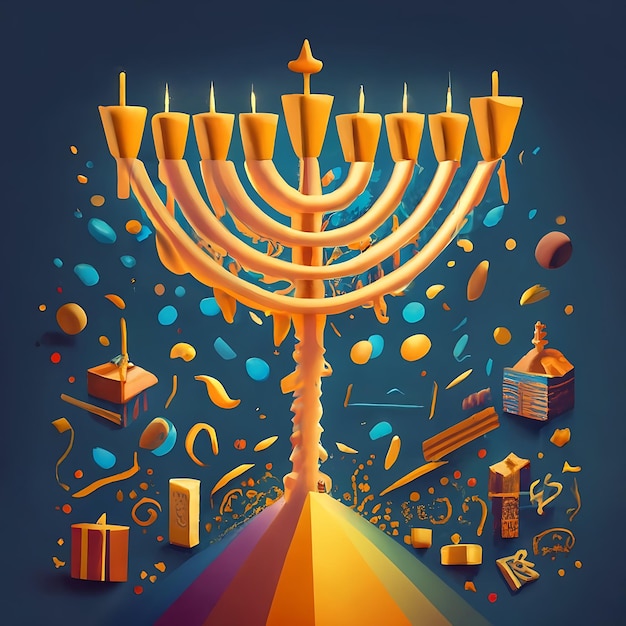 Hanukkah eye catching AI Genarated image