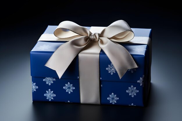 Hanukkah gift box with festive wrapping