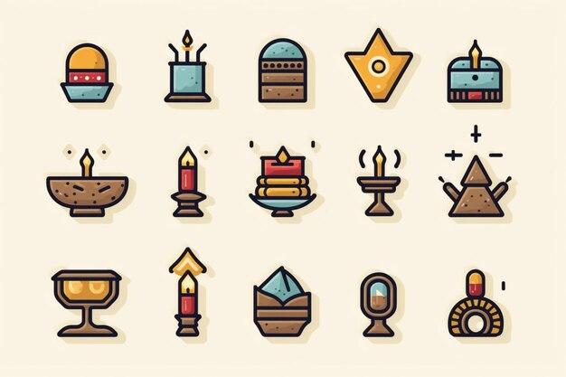 Photo hanukkah icons