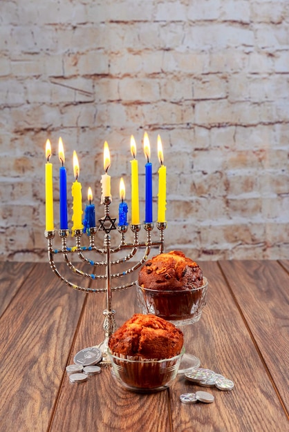하누카 유대인 빛의 축제 휴일