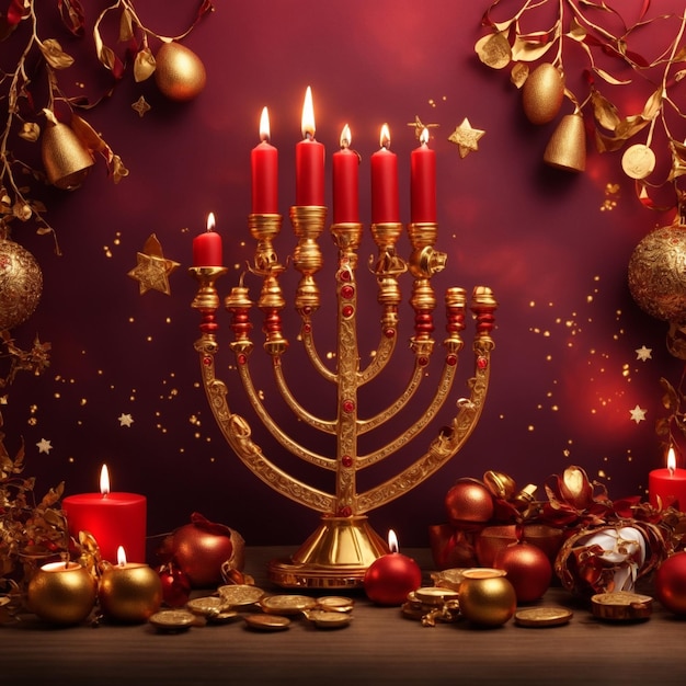 Hanukkah menorah symbol of Judaism