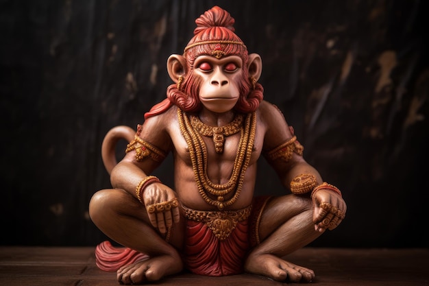 Hanuman aap god standbeeld Genereer Ai