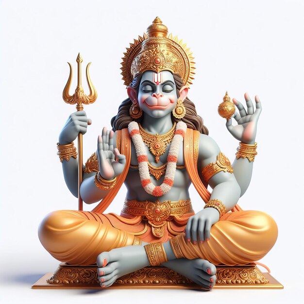 Photo hanuman god pray statue